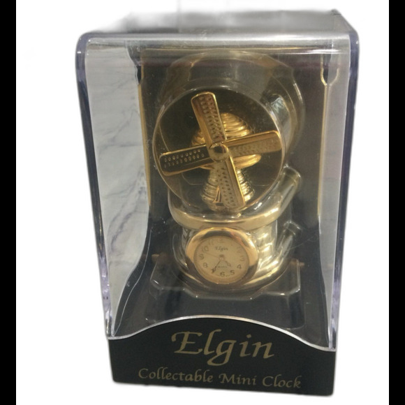 Other - Vintage Elgin Windmill Clock New Old Stock Never Open or Used
